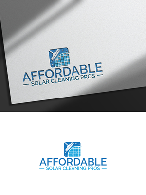 Logo Design by Majesty Design  for Affordable Solar Cleaning Pros LLC | Design: #34453479