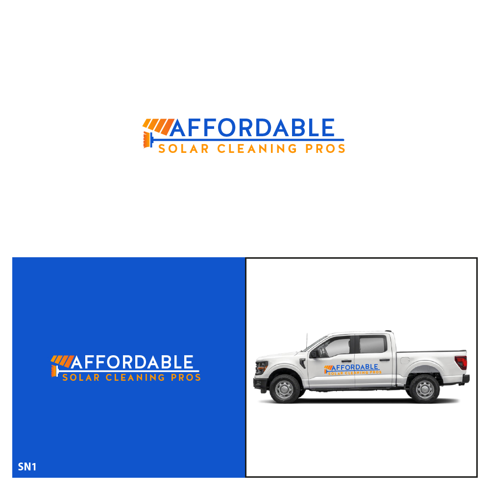 Logo Design by Sujit Banerjee for Affordable Solar Cleaning Pros LLC | Design #34459472