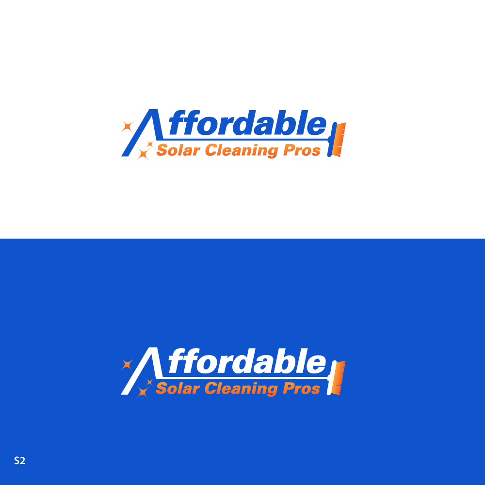 Logo Design by Sujit Banerjee for Affordable Solar Cleaning Pros LLC | Design #34459473