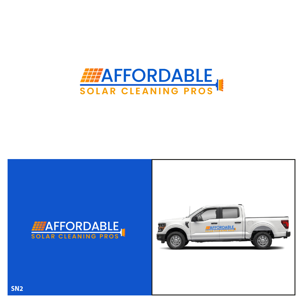 Logo Design by Sujit Banerjee for Affordable Solar Cleaning Pros LLC | Design #34459474