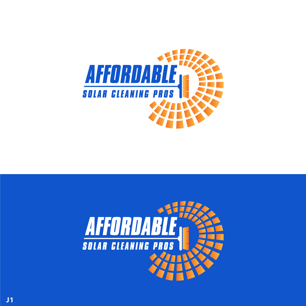 Logo Design by Sujit Banerjee for Affordable Solar Cleaning Pros LLC | Design #34459476