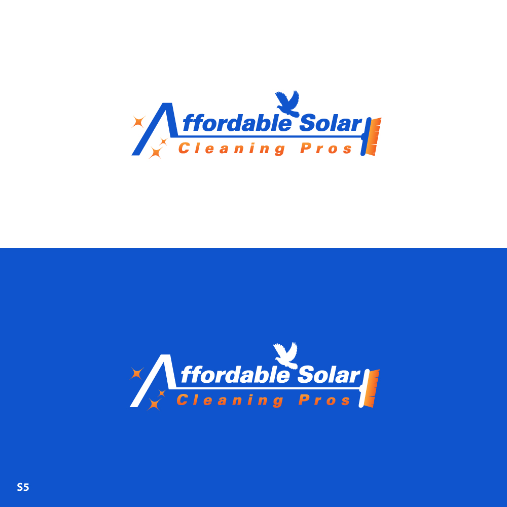 Logo Design by Sujit Banerjee for Affordable Solar Cleaning Pros LLC | Design #34480098