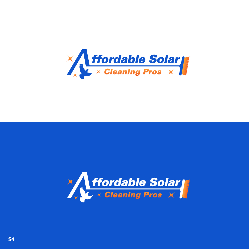 Logo Design by Sujit Banerjee for Affordable Solar Cleaning Pros LLC | Design #34480100