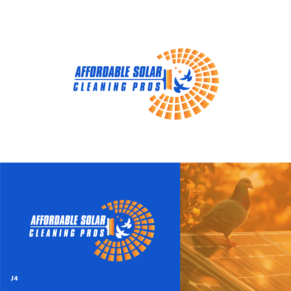 Logo Design by Sujit Banerjee for Affordable Solar Cleaning Pros LLC | Design #34480324