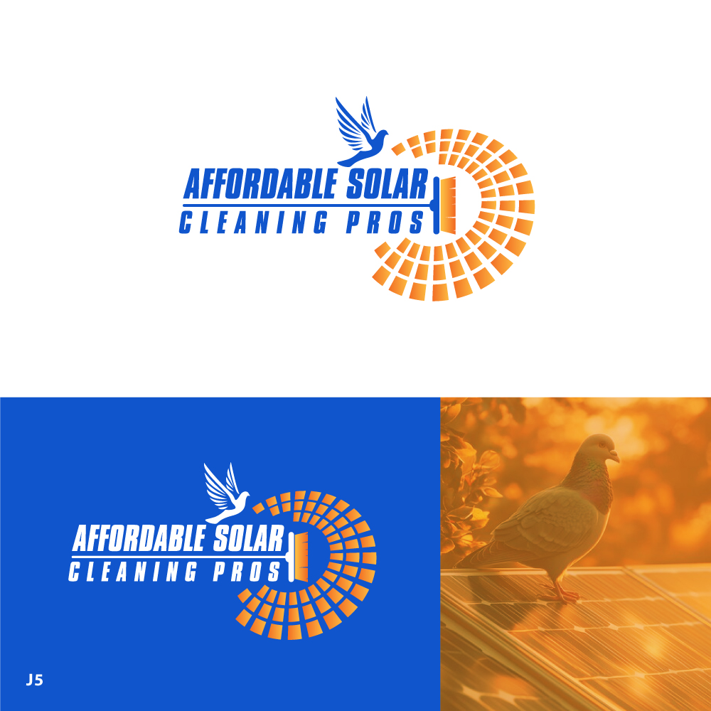 Logo Design by Sujit Banerjee for Affordable Solar Cleaning Pros LLC | Design #34480325