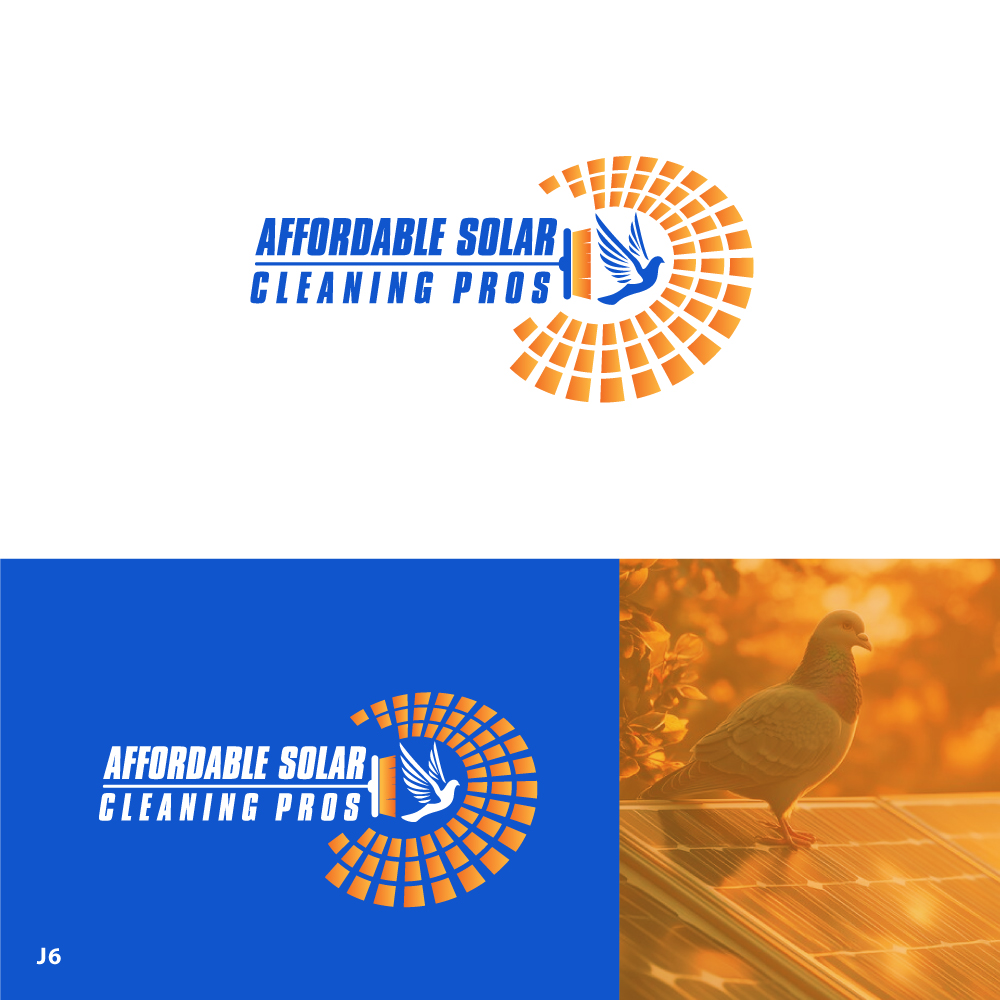 Logo Design by Sujit Banerjee for Affordable Solar Cleaning Pros LLC | Design #34480326