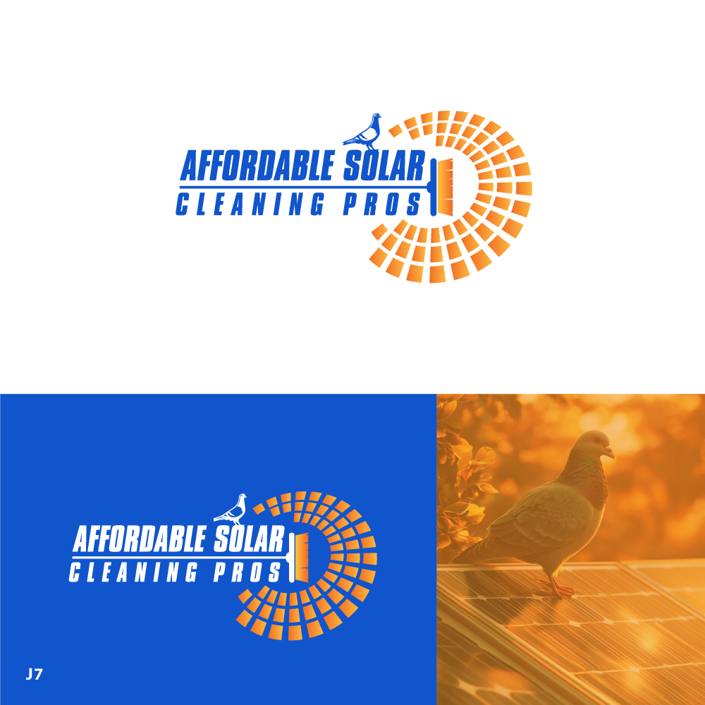 Logo Design by Sujit Banerjee for Affordable Solar Cleaning Pros LLC | Design #34480327