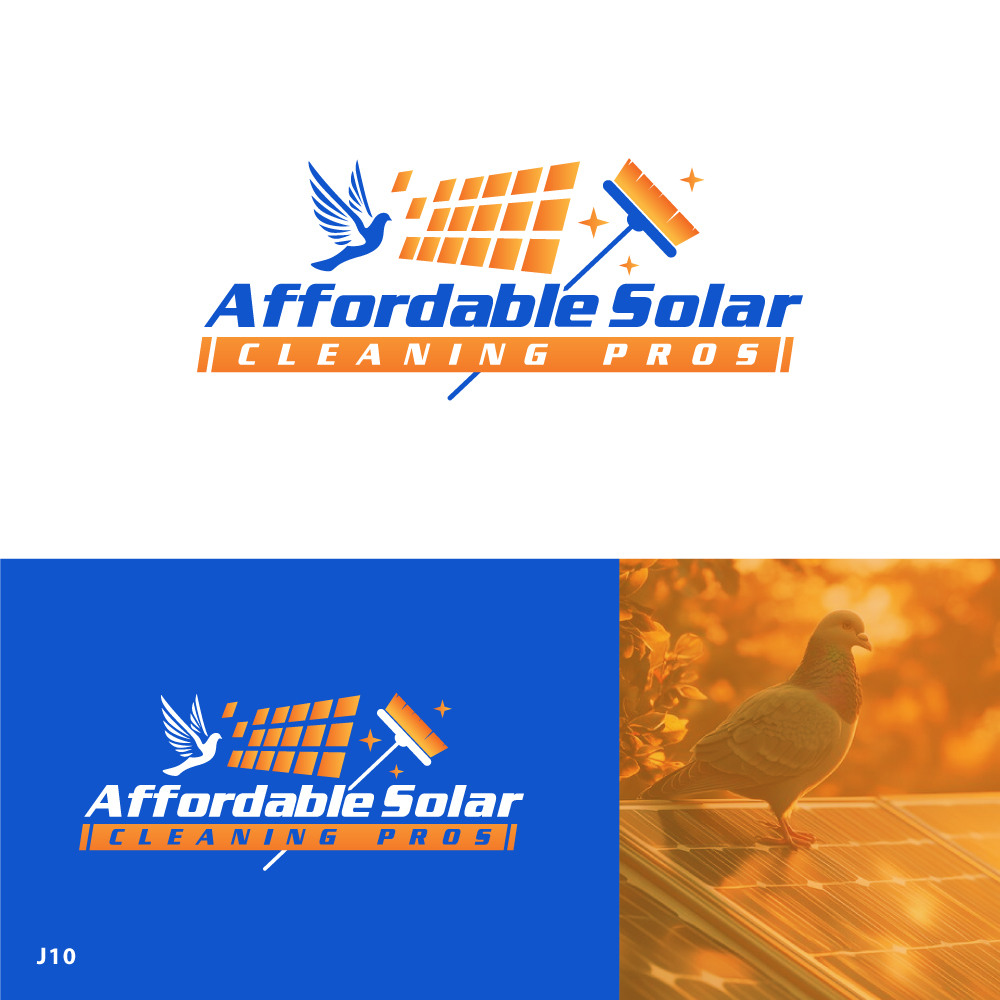 Logo Design by Sujit Banerjee for Affordable Solar Cleaning Pros LLC | Design #34480336