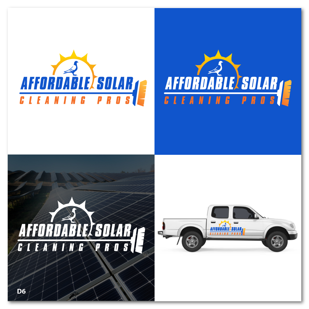 Logo Design by Sujit Banerjee for Affordable Solar Cleaning Pros LLC | Design #34482583