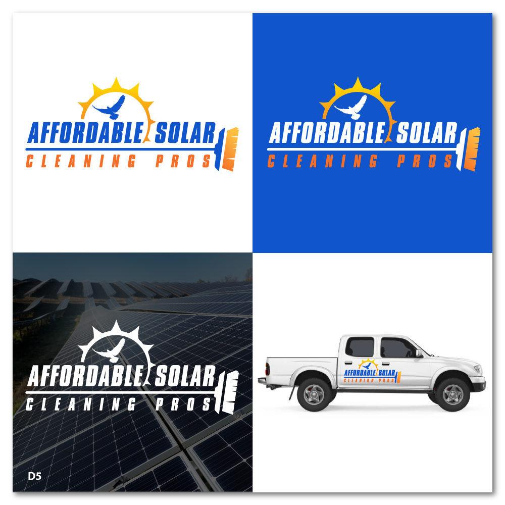 Logo Design by Sujit Banerjee for Affordable Solar Cleaning Pros LLC | Design #34482585