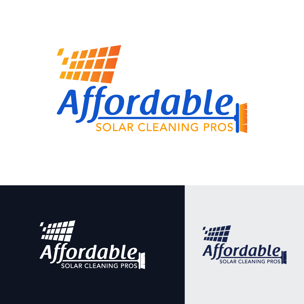Logo-Design von ri_na für Affordable Solar Cleaning Pros LLC | Design #34480387