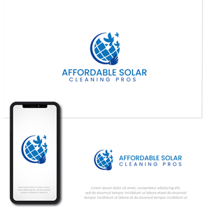 Logo Design by Anekaa for Affordable Solar Cleaning Pros LLC | Design: #34479468