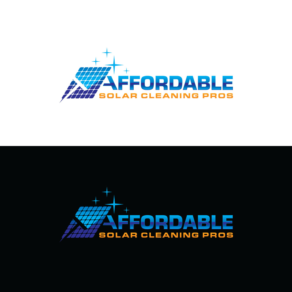 Logo Design by prodesigns99 for Affordable Solar Cleaning Pros LLC | Design #34452417