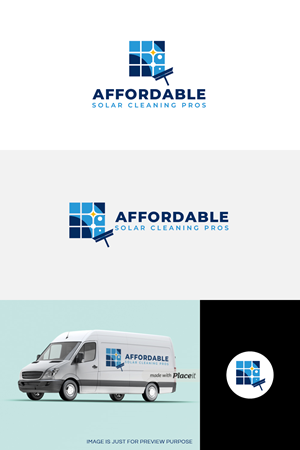 Logo Design by nandkumar for Affordable Solar Cleaning Pros LLC | Design: #34453870