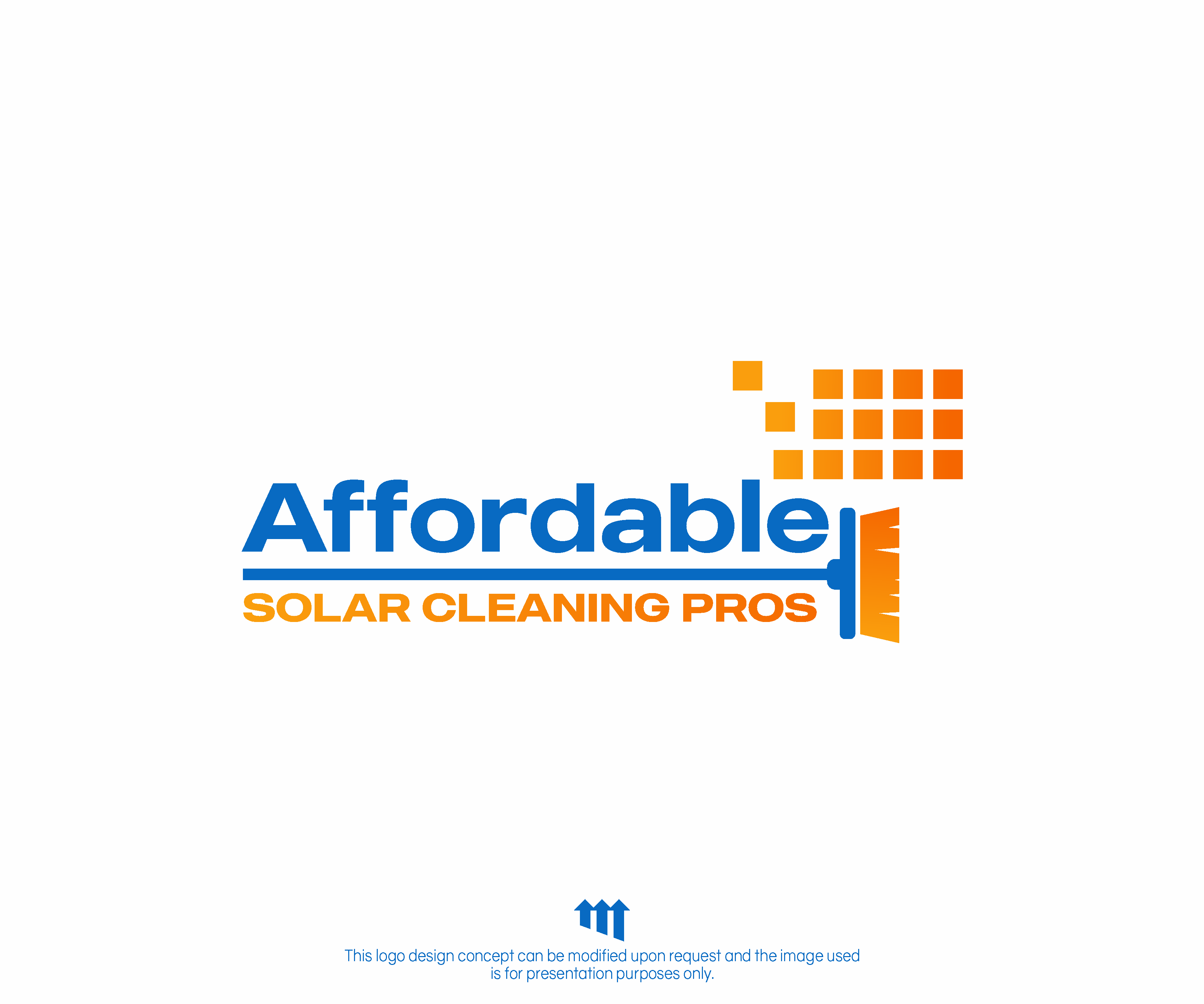 Logo Design by MBARO for Affordable Solar Cleaning Pros LLC | Design #34493122