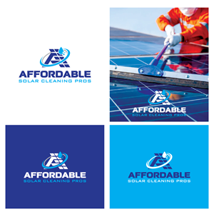 Logo Design by Maxo-Biz for Affordable Solar Cleaning Pros LLC | Design: #34452838
