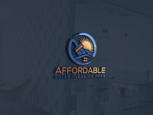 Logo Design by Kontab for Affordable Solar Cleaning Pros LLC | Design: #34457187