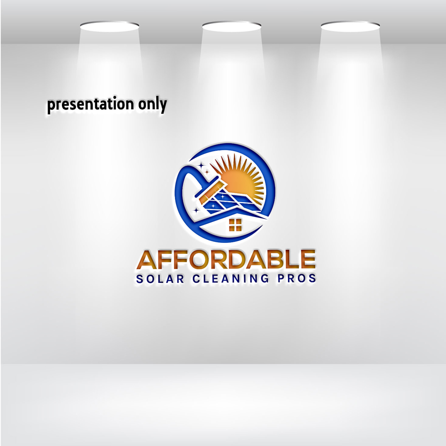 Logo Design by Kontab for Affordable Solar Cleaning Pros LLC | Design #34457188