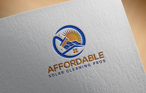 Logo Design by Kontab for Affordable Solar Cleaning Pros LLC | Design: #34457190