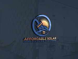 Logo Design by Kontab for Affordable Solar Cleaning Pros LLC | Design: #34475274