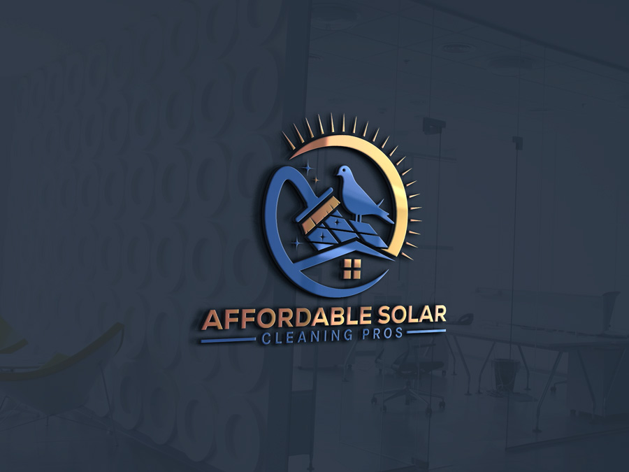 Logo Design by Kontab for Affordable Solar Cleaning Pros LLC | Design #34475307