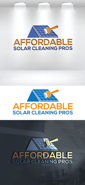 Logo Design by AB design ..... for Affordable Solar Cleaning Pros LLC | Design: #34453600