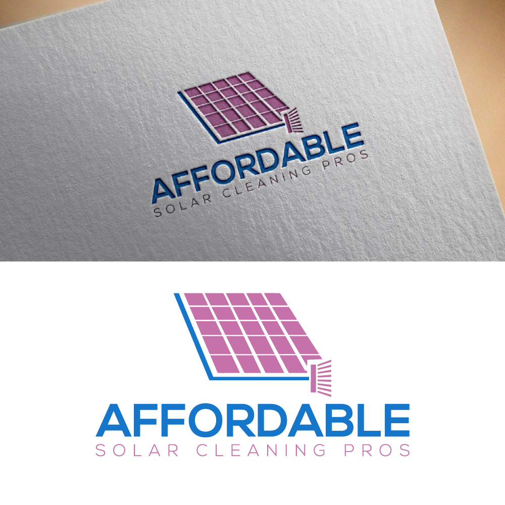 Logo Design by Dior design for Affordable Solar Cleaning Pros LLC | Design #34453732