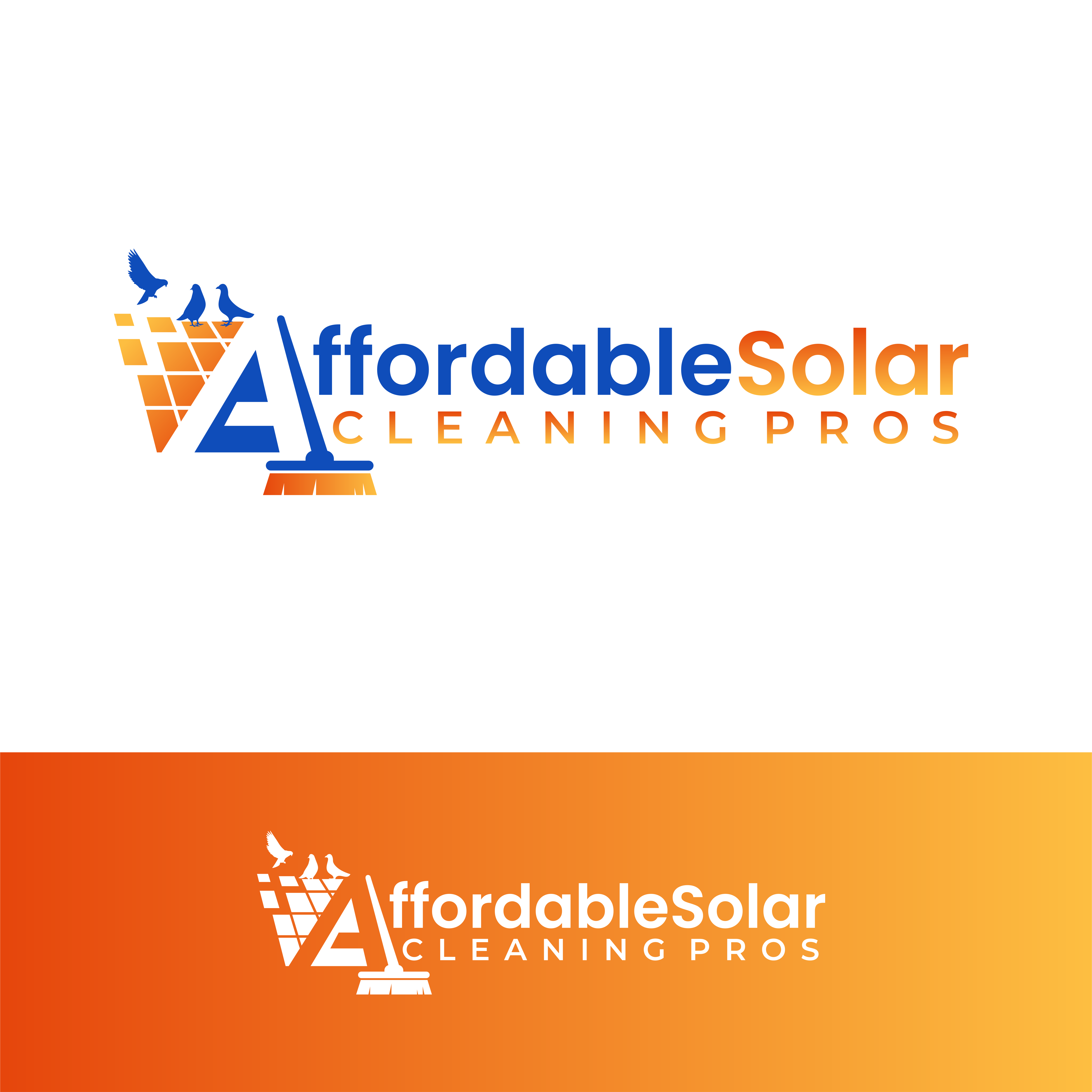 Logo Design by Reza Refianto for Affordable Solar Cleaning Pros LLC | Design #34477101