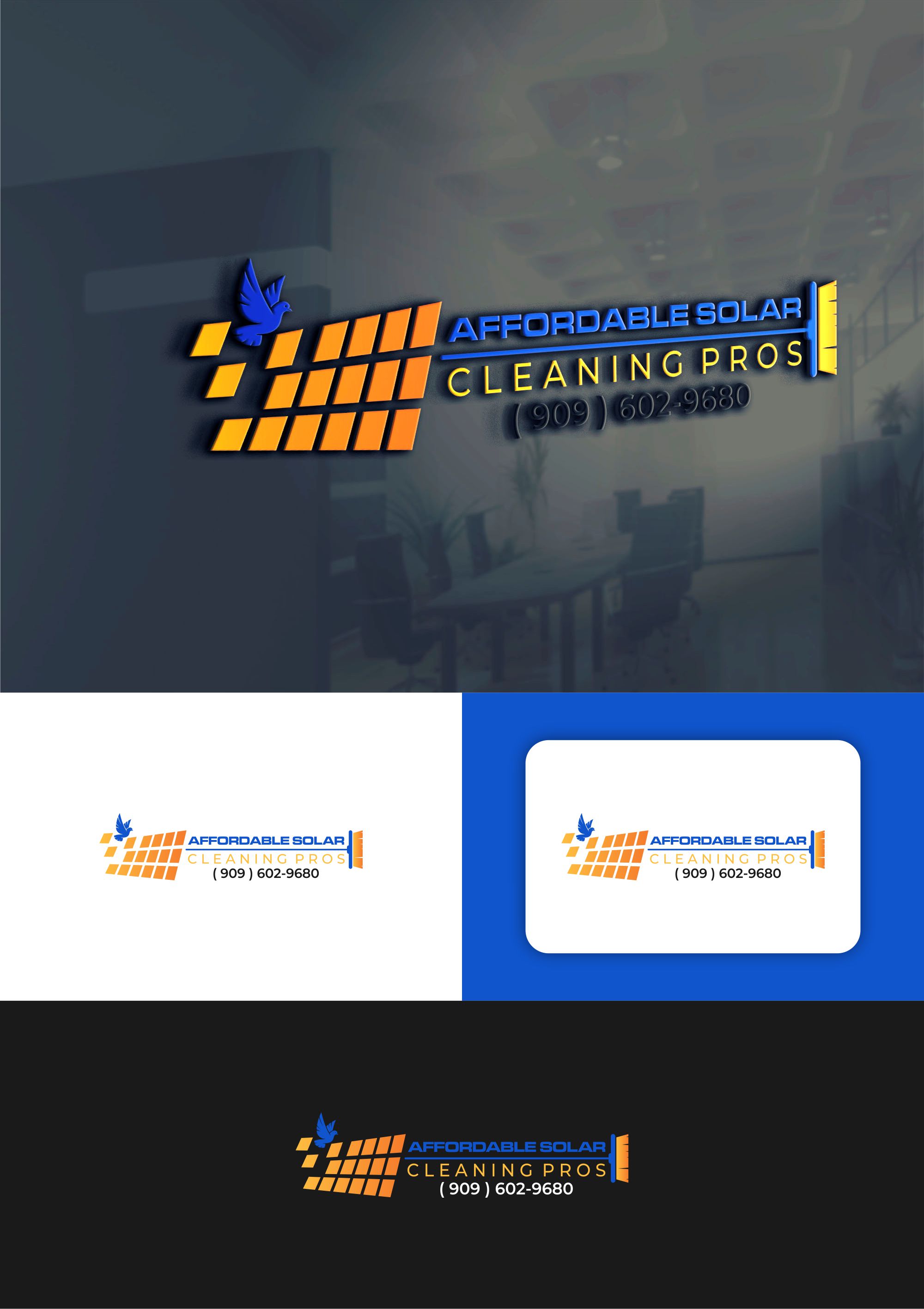 Logo Design by ark 2 for Affordable Solar Cleaning Pros LLC | Design #34481776
