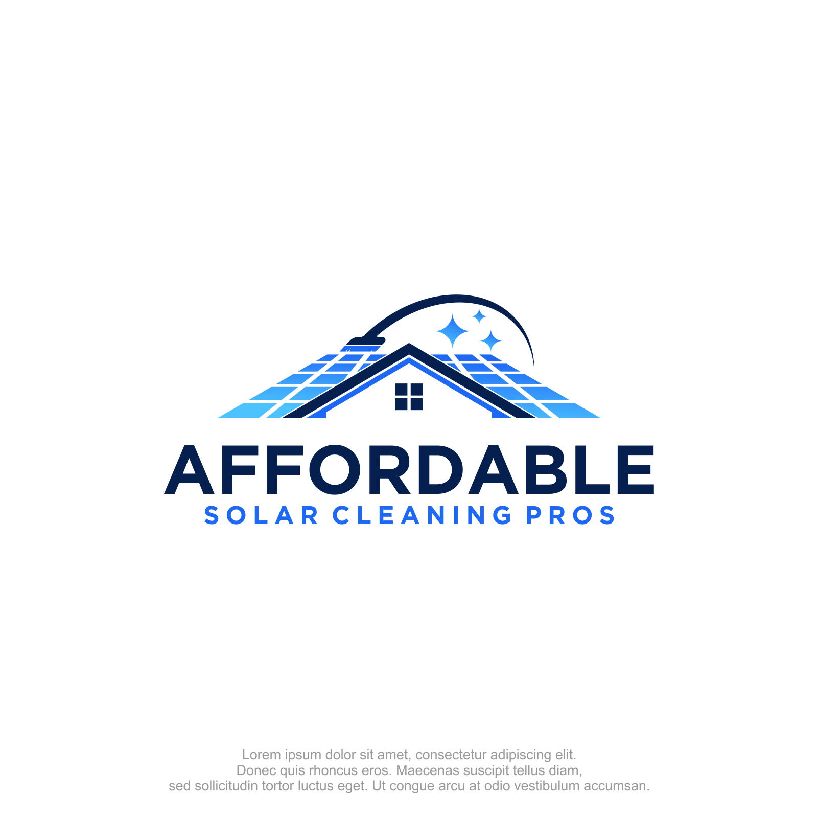 Logo Design by M.Syaiful Huda for Affordable Solar Cleaning Pros LLC | Design #34455747