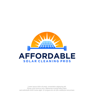 Logo Design by M.Syaiful Huda for Affordable Solar Cleaning Pros LLC | Design: #34455771