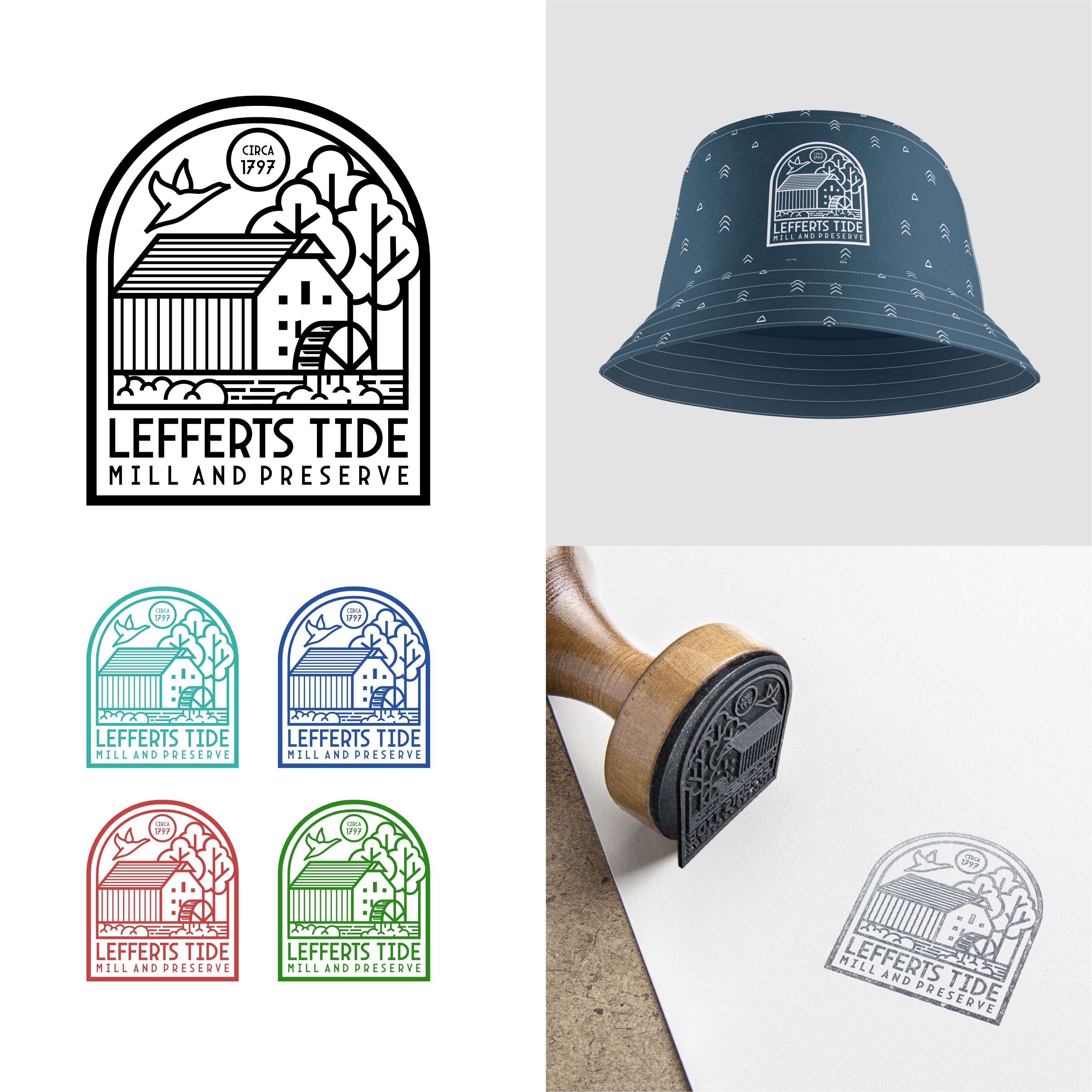 Logo Design by dcoffeeaddict for Lefferts Tide Mill & Sanctuary | Design #34456590