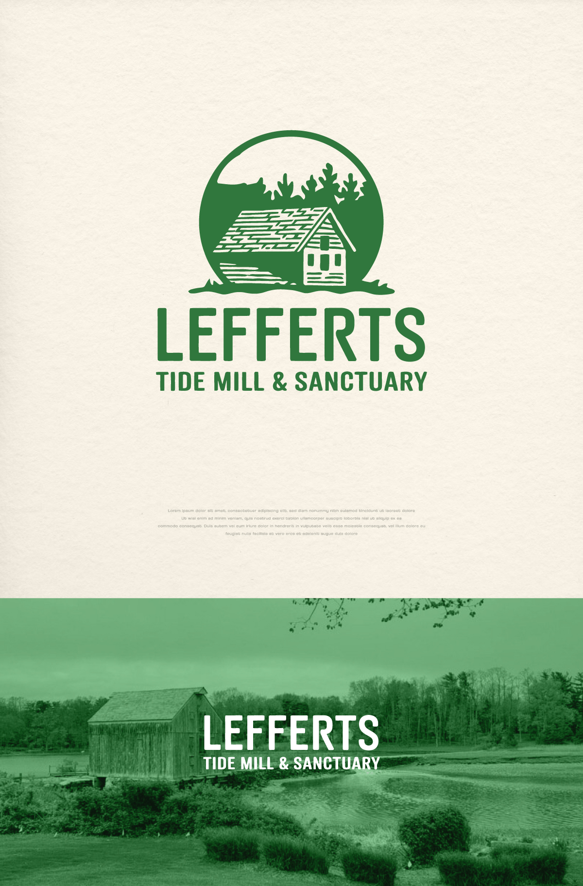 Logo Design by apik. for Lefferts Tide Mill & Sanctuary | Design #34452843