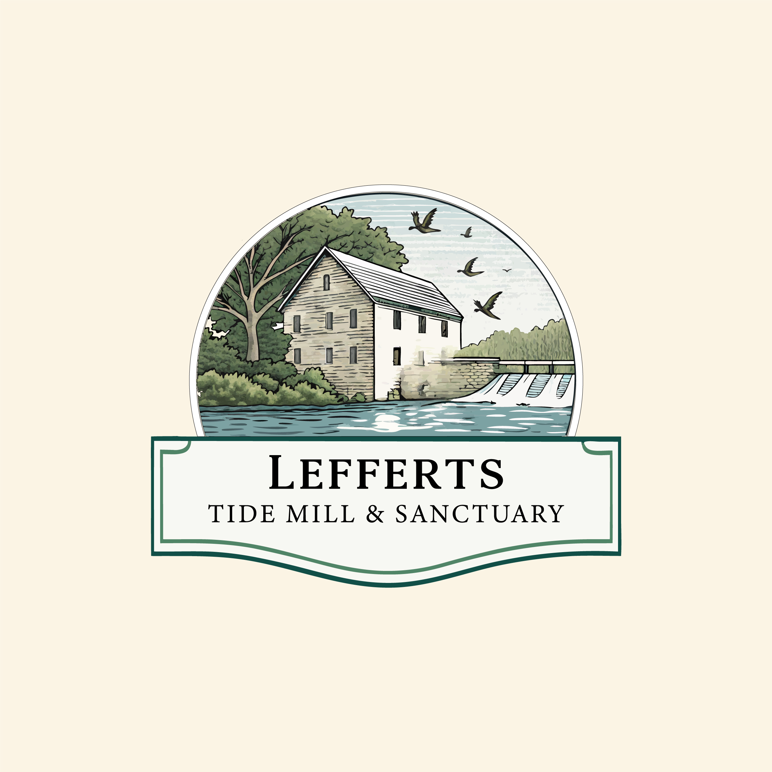 Logo Design by Haja_H2 for Lefferts Tide Mill & Sanctuary | Design #34459596