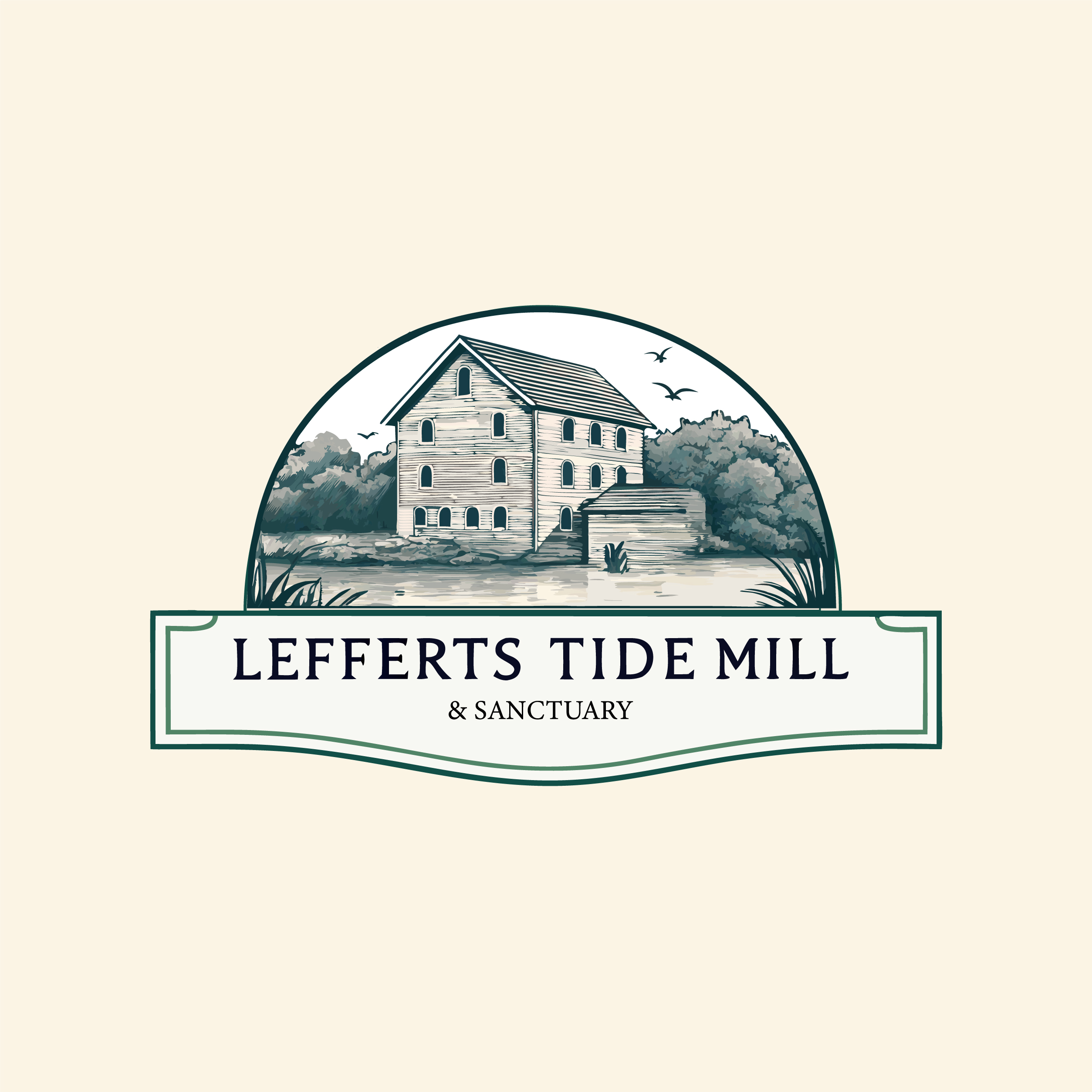 Logo-Design von Haja_H2 für Lefferts Tide Mill & Sanctuary | Design #34459599