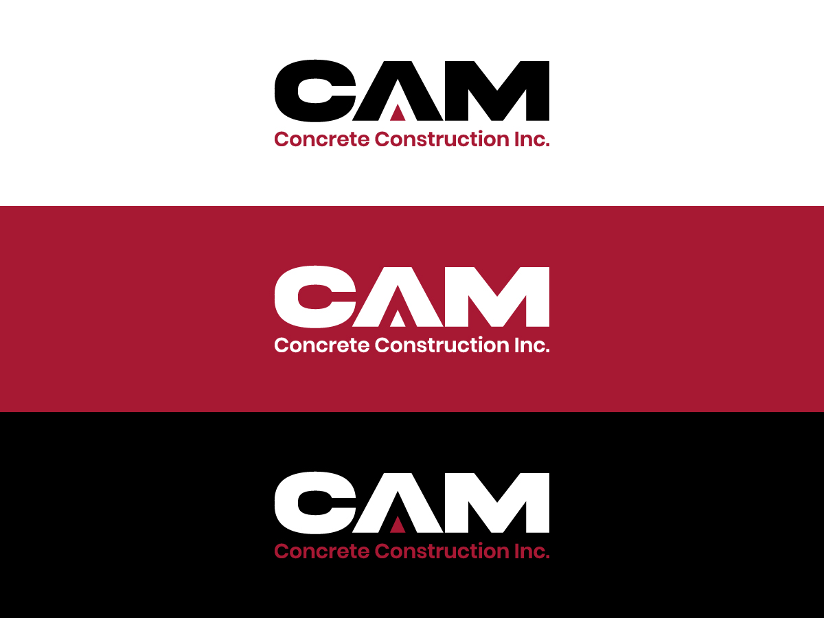 Logo Design by 439 Creations for CAM Concrete Construction, Inc. | Design #34461612