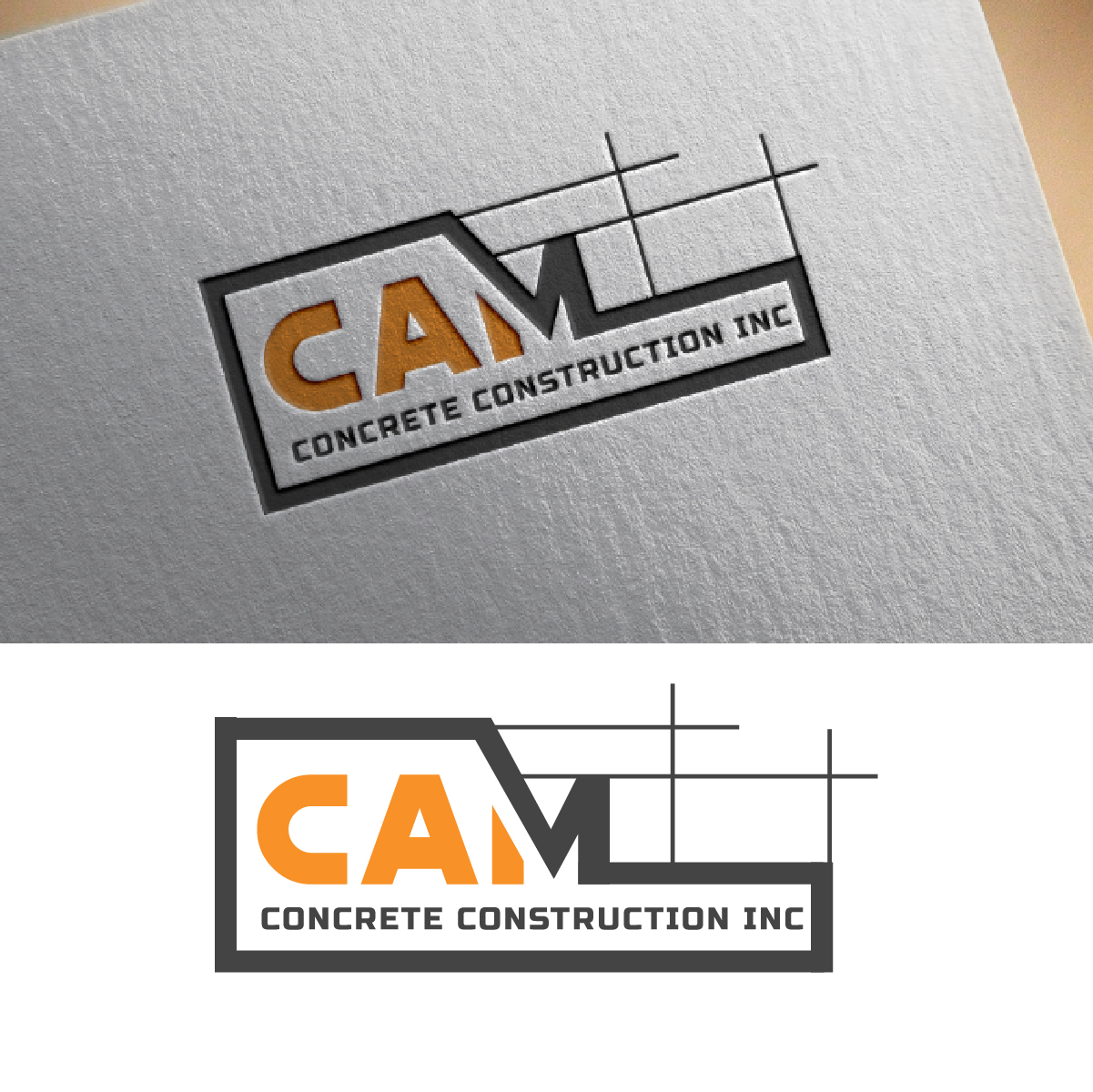 Logo Design by Loknath for CAM Concrete Construction, Inc. | Design #34459569