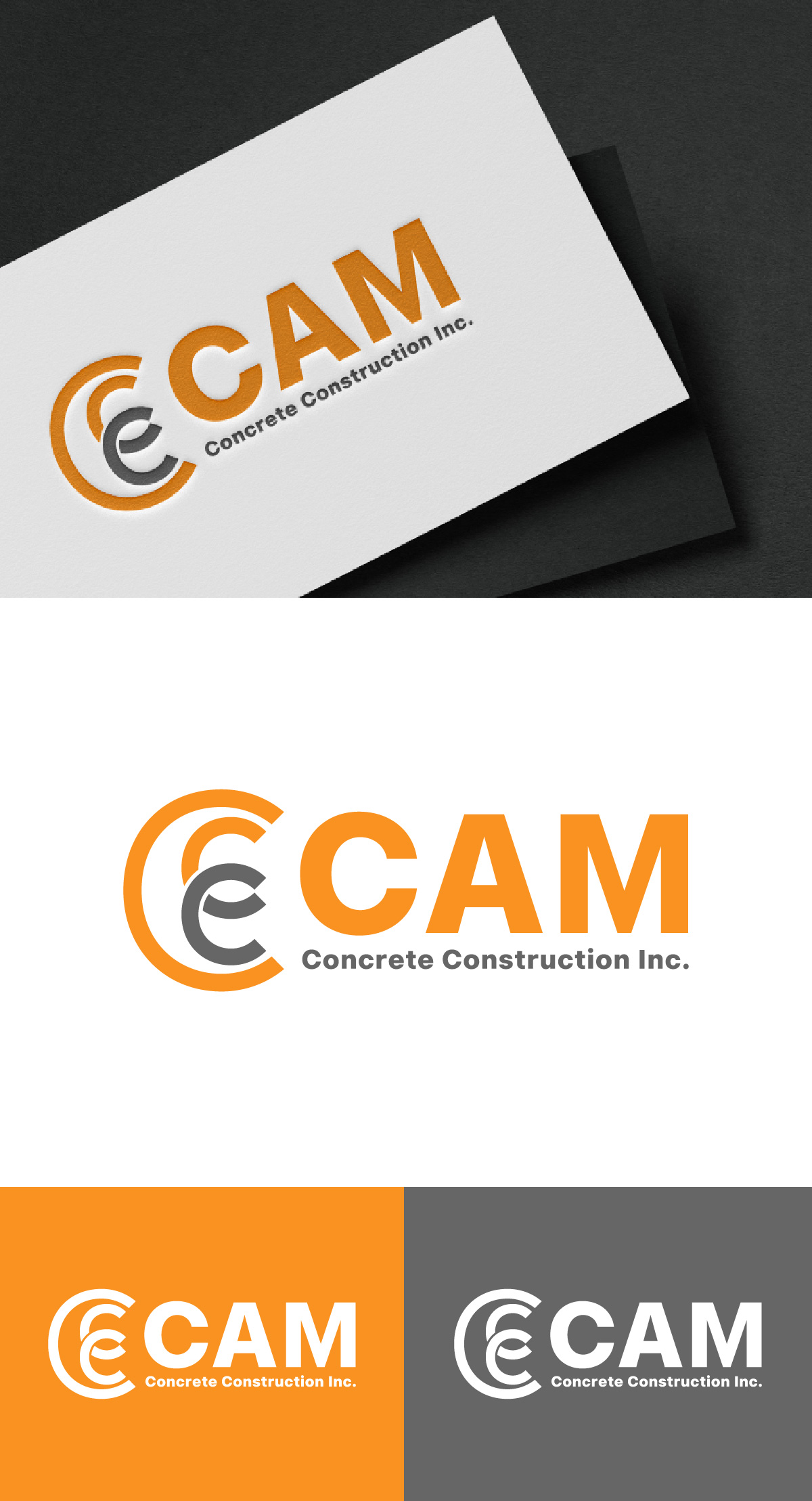 Logo Design by Loknath for CAM Concrete Construction, Inc. | Design #34460205
