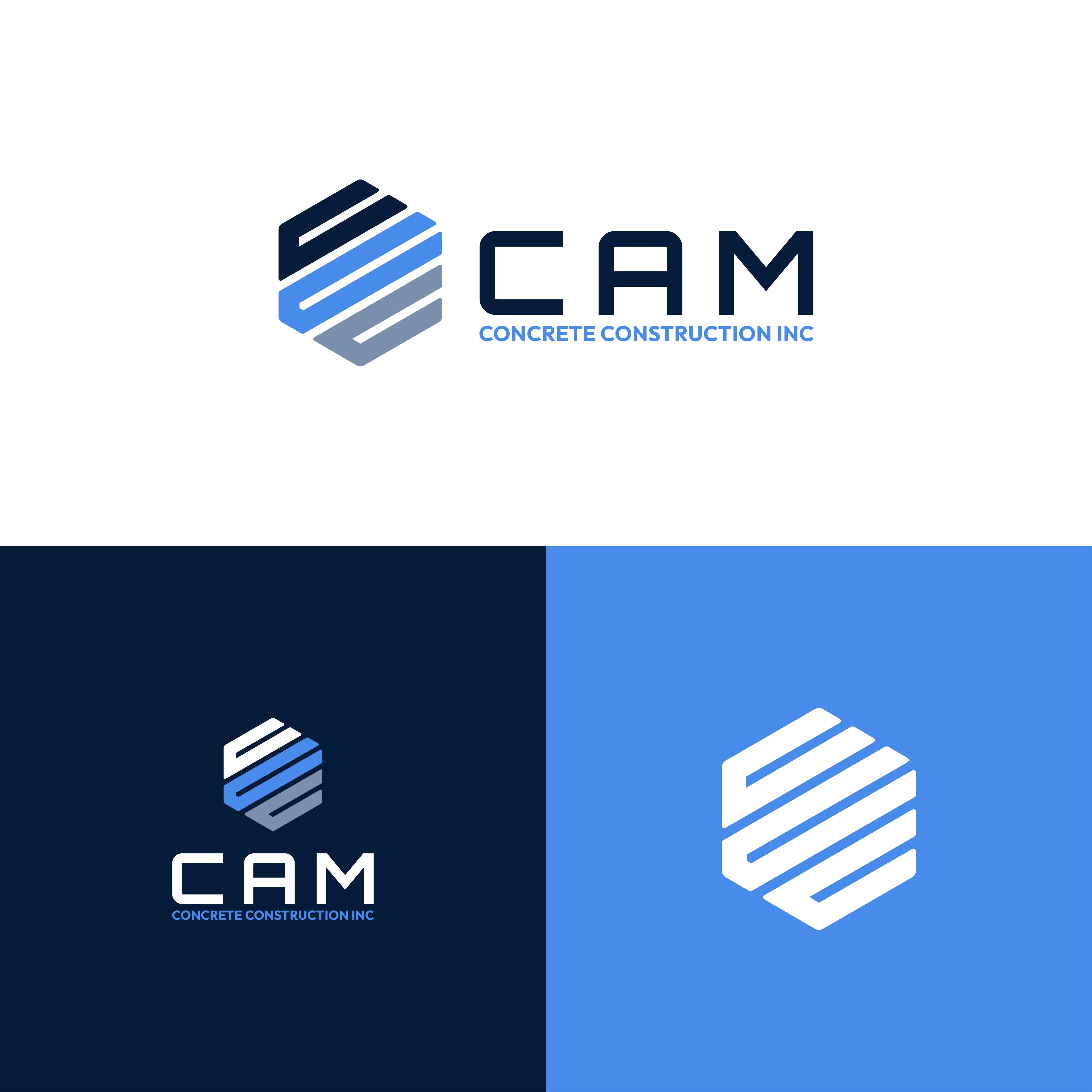 Logo Design by Choiresia.id for CAM Concrete Construction, Inc. | Design #34456021
