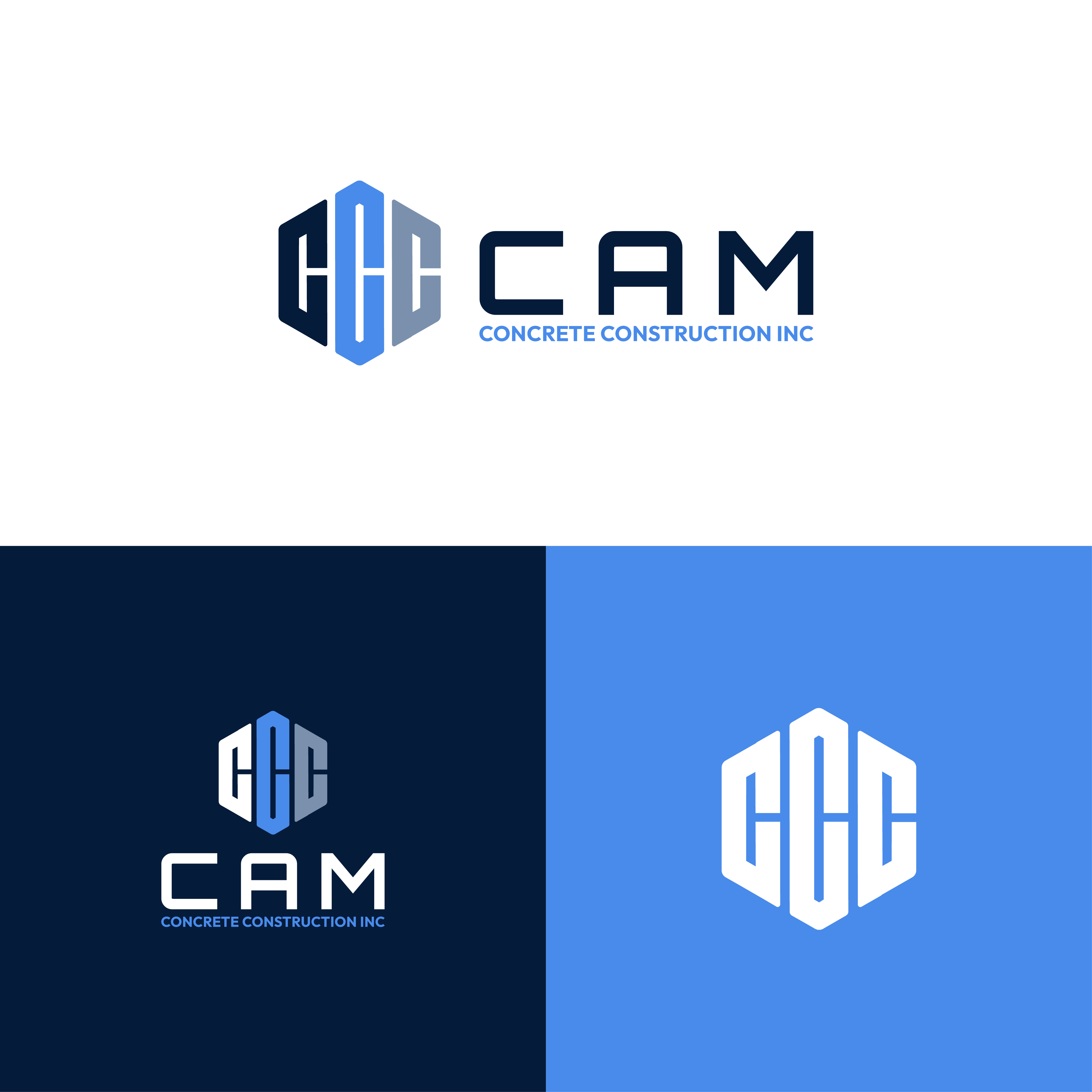 Logo Design by Choiresia.id for CAM Concrete Construction, Inc. | Design #34456022