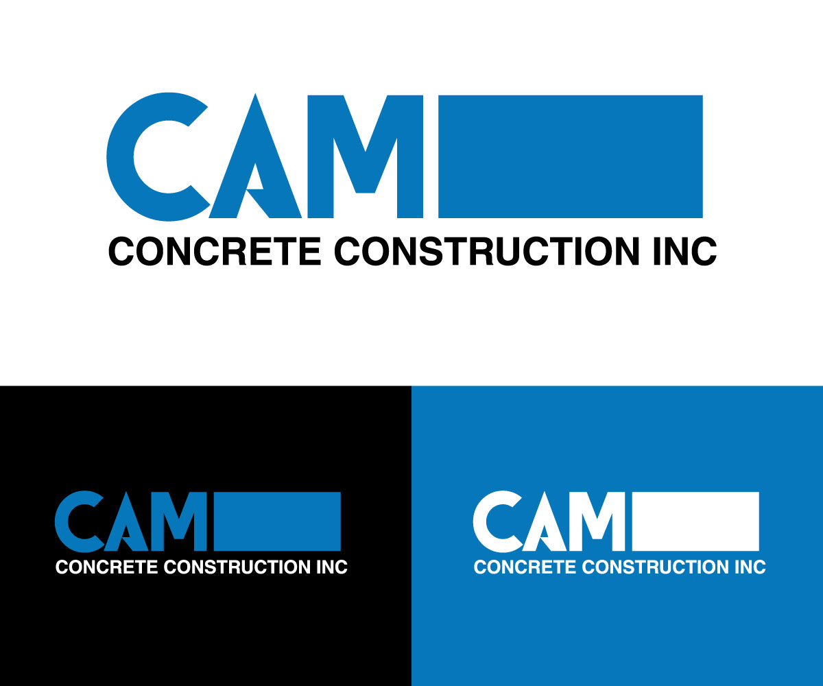 Logo Design by Kavth for CAM Concrete Construction, Inc. | Design #34463632