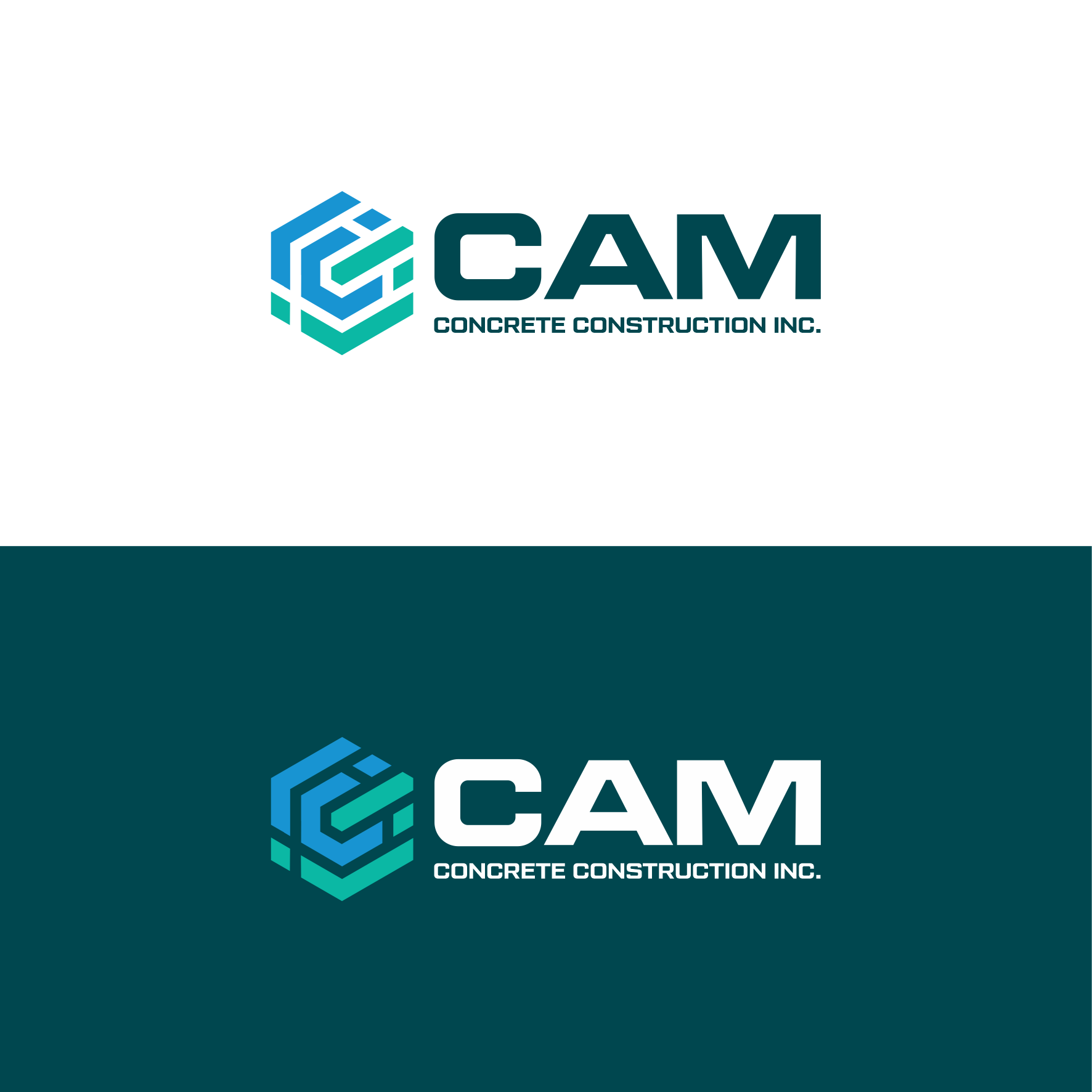 Logo Design by sabina aiko for CAM Concrete Construction, Inc. | Design #34458779