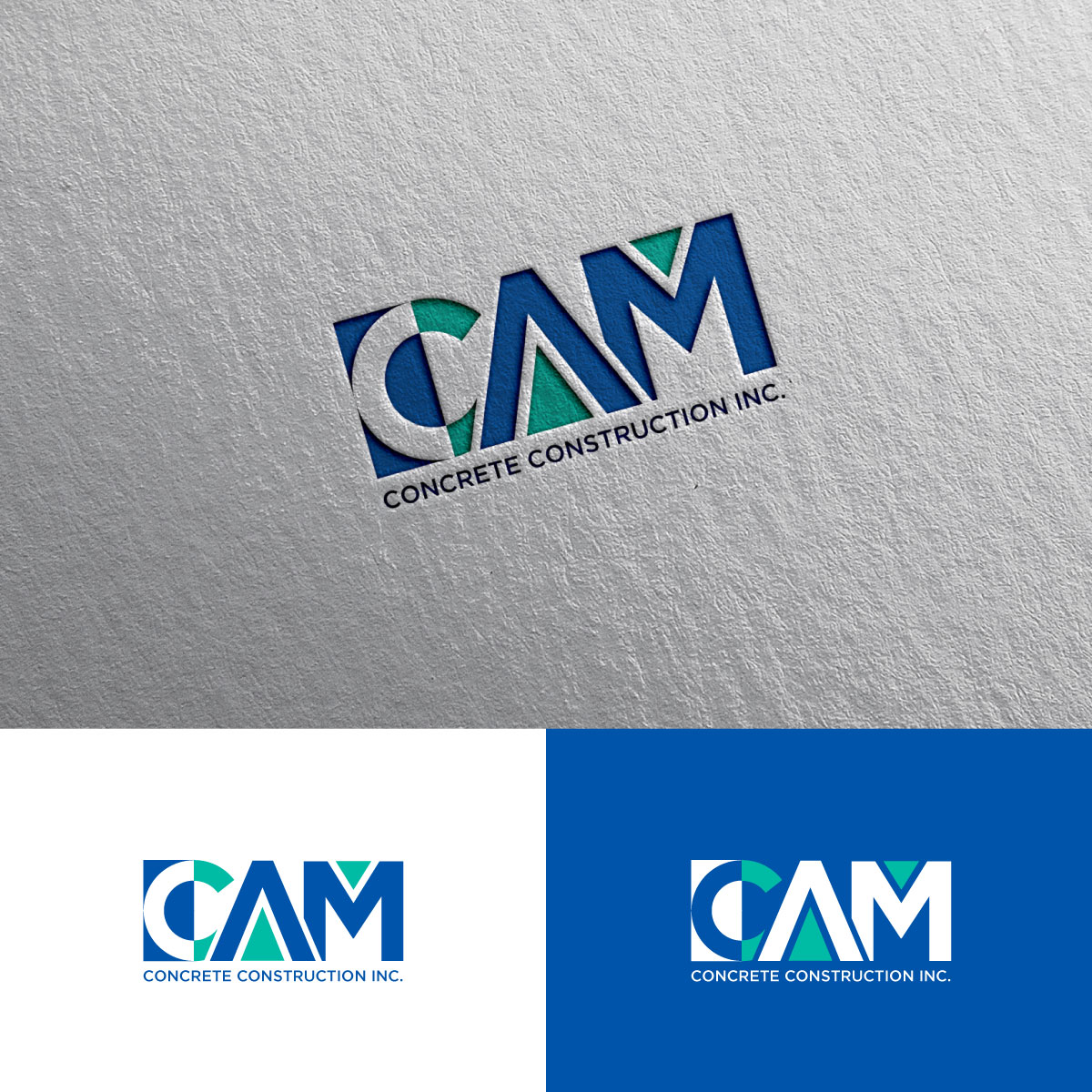 Logo Design by chris Ray for CAM Concrete Construction, Inc. | Design #34456741
