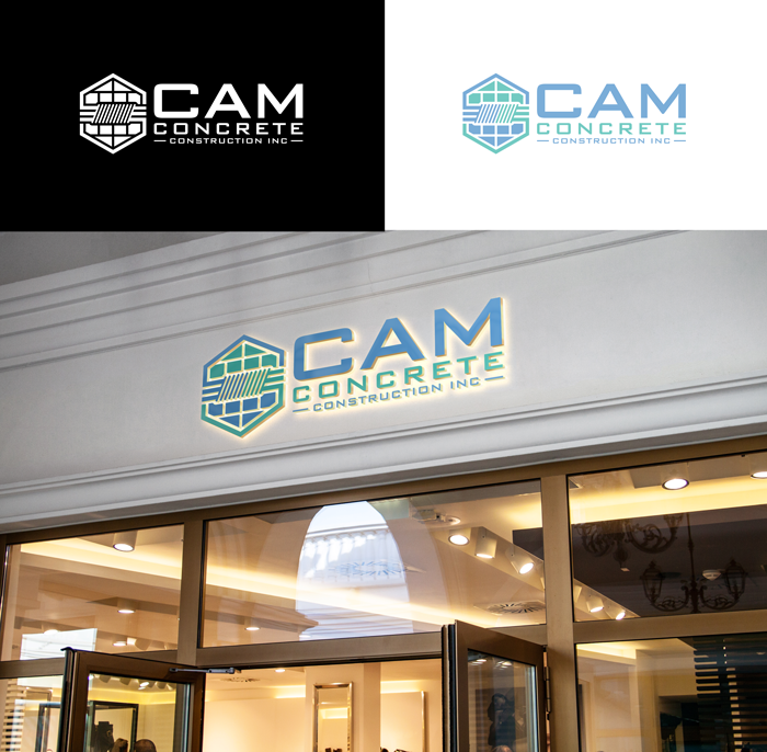 Logo Design by RA-bica for CAM Concrete Construction, Inc. | Design #34458783