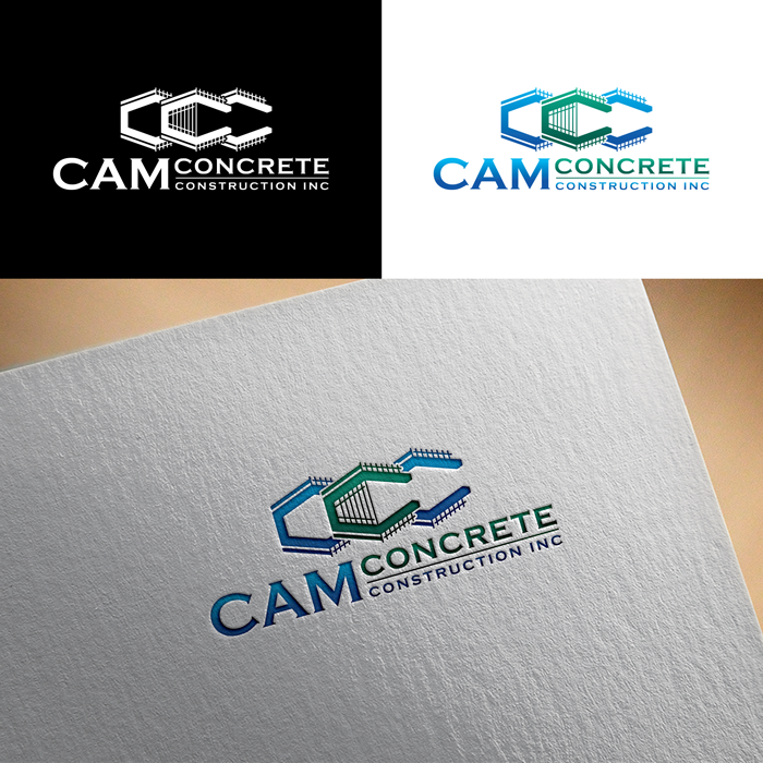 Logo Design by RA-bica for CAM Concrete Construction, Inc. | Design #34458784
