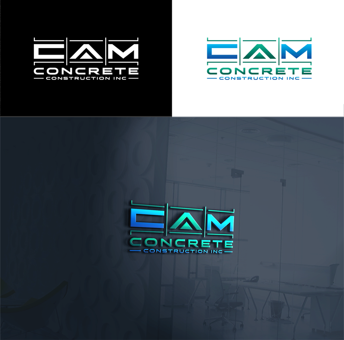 Logo Design by RA-bica for CAM Concrete Construction, Inc. | Design #34458785