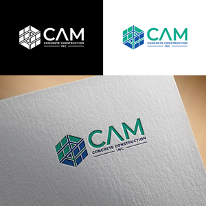 Logo Design by RA-bica for CAM Concrete Construction, Inc. | Design: #34458786