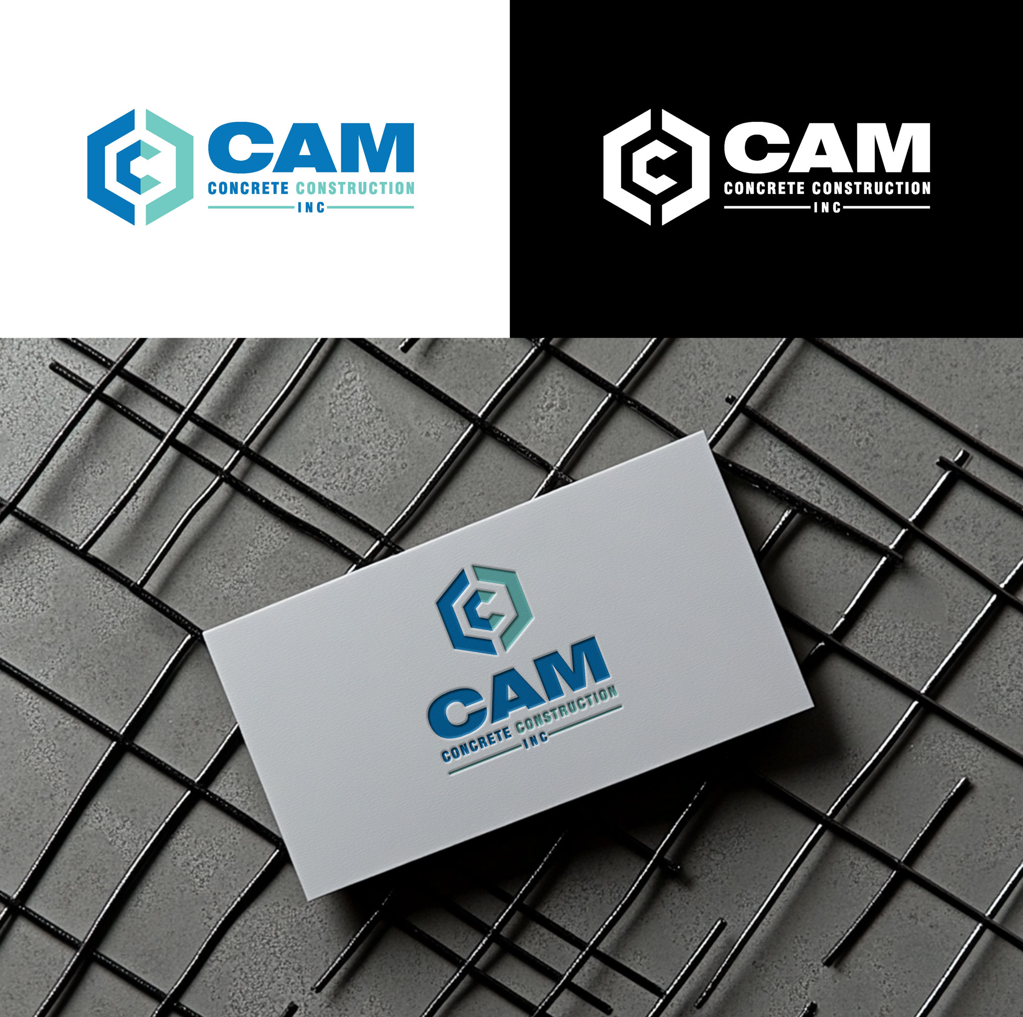 Logo Design by RA-bica for CAM Concrete Construction, Inc. | Design #34459609