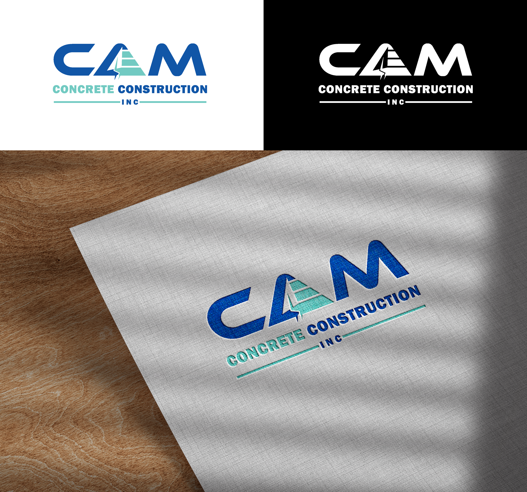 Logo Design by RA-bica for CAM Concrete Construction, Inc. | Design #34459611