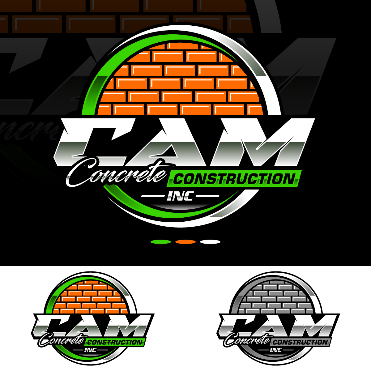 Logo Design by Suvendu.S for CAM Concrete Construction, Inc. | Design #34457264